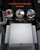 Darrahopens Home & Garden > Bathroom Accessories > Bath Towels & Robes VEVOR Truck Bed Tool Box, Heavy Duty Aluminum Tool Box with Diamond Plate, Storage Toolbox Chest Organizer Supports up to 100 kg, Ideal for Pickup, Truck Bed, RV, Trailer, 770 x 610 x 230 mm, Silver