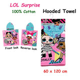 Darrahopens Home & Garden > Bathroom Accessories Caprice LOL Surprise Cotton Hooded Licensed Towel 60 x 120 cm