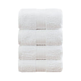 Darrahopens Home & Garden > Bathroom Accessories Linenland 4 Piece Cotton Bath Towels Set - White