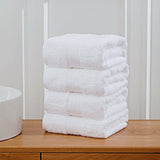 Darrahopens Home & Garden > Bathroom Accessories Linenland 4 Piece Cotton Bath Towels Set - White