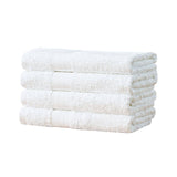 Darrahopens Home & Garden > Bathroom Accessories Linenland Bath Towel 4 Piece Cotton Hand Towels Set - White