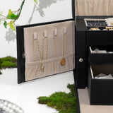 Darrahopens Home & Garden > Bathroom Accessories Lockable Jewelry Box 3-Tier Display Case