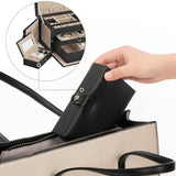 Darrahopens Home & Garden > Bathroom Accessories Lockable Jewelry Box 3-Tier Display Case