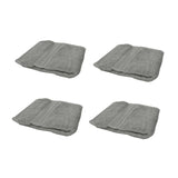 Darrahopens Home & Garden > Bathroom Accessories Set of 4 100% Cotton Face Washers Perfect Touch Charcoal