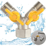 Darrahopens Home & Garden > Bathroom Accessories > Shower Accessories 1/2" Switch Valve, Y-Shaped Three-Way Valve With Shut-Off Valve, Shower Head, Shower Arm, Washing Machine Spout