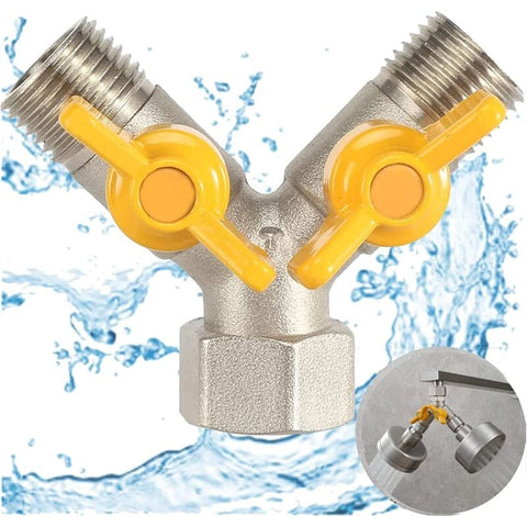 Darrahopens Home & Garden > Bathroom Accessories > Shower Accessories 1/2" Switch Valve, Y-Shaped Three-Way Valve With Shut-Off Valve, Shower Head, Shower Arm, Washing Machine Spout