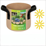 Darrahopens Home & Garden > Bathroom Accessories > Shower Accessories 10-Pack 3-Gallon Fabric Grow Bags – Heavy-Duty Breathable Non-Woven Plant Pots with Handles for Vegetables, Herbs, Flowers (Camel)