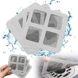 Darrahopens Home & Garden > Bathroom Accessories > Shower Accessories 100-Piece Shower Drain Filter - Sticky Hair Shower Filter - Sink Filter, Bathtub, Bathroom & Kitchen Shower Drain Filter Sticker - 10cm - Gray
