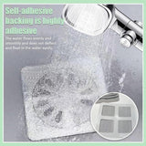 Darrahopens Home & Garden > Bathroom Accessories > Shower Accessories 100-Piece Shower Drain Filter - Sticky Hair Shower Filter - Sink Filter, Bathtub, Bathroom & Kitchen Shower Drain Filter Sticker - 10cm - Gray
