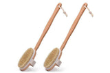 Darrahopens Home & Garden > Bathroom Accessories > Shower Accessories 2 Pieces Long Handle Back Shower Brush with Detachable Hand Strap