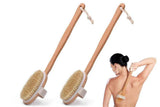 Darrahopens Home & Garden > Bathroom Accessories > Shower Accessories 2 Pieces Long Handle Back Shower Brush with Detachable Hand Strap