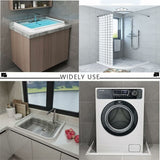 Darrahopens Home & Garden > Bathroom Accessories > Shower Accessories 2M/78In Silicone Shower Threshold Water Barrier, Wet ROom Floor Water Barrier, Bathroom Water DAm, Shower Sealing