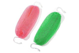 Darrahopens Home & Garden > Bathroom Accessories > Shower Accessories 2PCS African Net Sponge Body Scrubber for Exfoliating and Bathing - Green & Pink