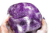 Darrahopens Home & Garden > Bathroom Accessories > Shower Accessories 2PCS African Net Sponge Body Scrubber for Exfoliating and Bathing - Purple & Pink
