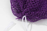 Darrahopens Home & Garden > Bathroom Accessories > Shower Accessories 2PCS African Net Sponge Body Scrubber for Exfoliating and Bathing - Purple & Pink
