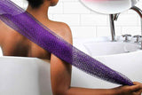 Darrahopens Home & Garden > Bathroom Accessories > Shower Accessories 2PCS African Net Sponge Body Scrubber for Exfoliating and Bathing - Purple & Pink