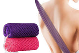 Darrahopens Home & Garden > Bathroom Accessories > Shower Accessories 2PCS African Net Sponge Body Scrubber for Exfoliating and Bathing - Purple & Pink