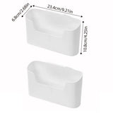 Darrahopens Home & Garden > Bathroom Accessories > Shower Accessories 2PCS Wall Mounted Storage Rack Kitchen Bathroom Cabinet Door Sundries Holder