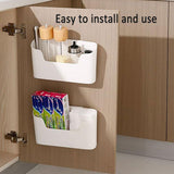 Darrahopens Home & Garden > Bathroom Accessories > Shower Accessories 2PCS Wall Mounted Storage Rack Kitchen Bathroom Cabinet Door Sundries Holder