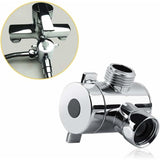 Darrahopens Home & Garden > Bathroom Accessories > Shower Accessories 3 Way Multi-Function Shower Faucet Diverter Shower Head Adapter For Shower Arm Kitchen Sink G1/2" T-Bar Faucet