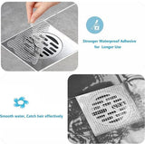 Darrahopens Home & Garden > Bathroom Accessories > Shower Accessories 30-pack hair traps - Mesh filter - Strong self-adhesive drain hair trap - Suitable for bathrooms, bathtubs and balconies - Anti-clogging (round)