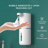 Darrahopens Home & Garden > Bathroom Accessories > Shower Accessories 380ml touchless sensor automatic soap dispenser - wall-mounted, rechargeable lithium battery, USB charging, modern black design, suitable for bathroom and kitchen, bathroom soap dispenser | modern soap dispenser | touchless soap dispenser