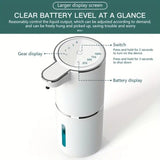 Darrahopens Home & Garden > Bathroom Accessories > Shower Accessories 380ml touchless sensor automatic soap dispenser - wall-mounted, rechargeable lithium battery, USB charging, modern black design, suitable for bathroom and kitchen, bathroom soap dispenser | modern soap dispenser | touchless soap dispenser