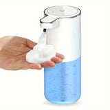 Darrahopens Home & Garden > Bathroom Accessories > Shower Accessories 380ml touchless sensor automatic soap dispenser - wall-mounted, rechargeable lithium battery, USB charging, modern black design, suitable for bathroom and kitchen, bathroom soap dispenser | modern soap dispenser | touchless soap dispenser