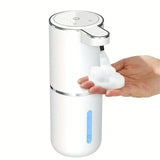 Darrahopens Home & Garden > Bathroom Accessories > Shower Accessories 380ml touchless sensor automatic soap dispenser - wall-mounted, rechargeable lithium battery, USB charging, modern black design, suitable for bathroom and kitchen, bathroom soap dispenser | modern soap dispenser | touchless soap dispenser
