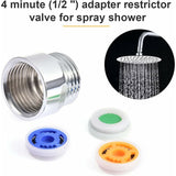 Darrahopens Home & Garden > Bathroom Accessories > Shower Accessories 4 pcs Water Flow Restrictor Set, Shower Flow Restrictor Set For Water Saving, Up To 70% Water Saving 4L/6L/9L/Min Water