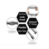 Darrahopens Home & Garden > Bathroom Accessories > Shower Accessories 5 m Extra Long Stainless Steel Shower Hose, Solid Brass Connector, Universal Anti-Burst Design, G1/2 Thread, Chrome Finish In Australia - Darrahopens