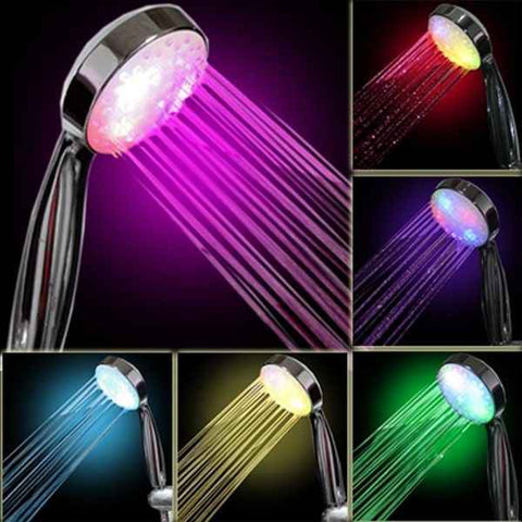 Darrahopens Home & Garden > Bathroom Accessories > Shower Accessories 7 Colors LED Shower Head, Multicolor, Universal Fit, with strong thermal material, pressure-boosted flow, universal compatibility In Australia - Darrahopens