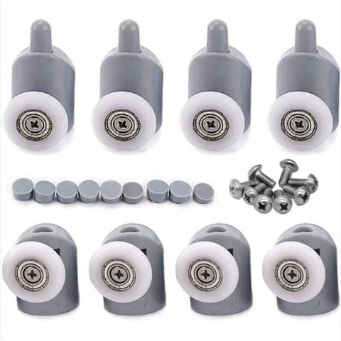8 Pack Shower Door Roller Caster Wheel, 23 mm