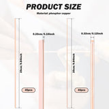 Darrahopens Home & Garden > Bathroom Accessories > Shower Accessories 80 Pieces Silver Brazing Rods with Phosphor Bronze, Smooth Flow, Enhanced Capillary Action, for Copper and Plumbing In Australia - Darrahopens