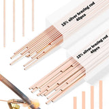 Darrahopens Home & Garden > Bathroom Accessories > Shower Accessories 80 Pieces Silver Brazing Rods with Phosphor Bronze, Smooth Flow, Enhanced Capillary Action, for Copper and Plumbing In Australia - Darrahopens