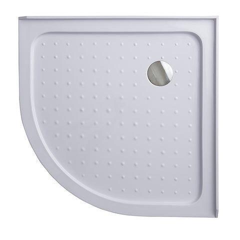 Darrahopens Home & Garden > Bathroom Accessories > Shower Accessories 90x90cm Rounded Curved Shower Base in White