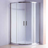 90x90cm Rounded Curved Shower Base in White, 450mm Radius In Australia - Darrahopens