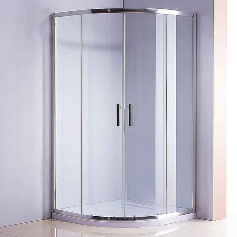 90x90cm Rounded Curved Shower Base in White, 450mm Radius In Australia - Darrahopens