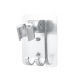 Darrahopens Home & Garden > Bathroom Accessories > Shower Accessories Adjustable Bracket Suction Shower Head Handset Holder Bathroom Wall Mount +Hooks