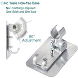 Darrahopens Home & Garden > Bathroom Accessories > Shower Accessories Adjustable Bracket Suction Shower Head Handset Holder Bathroom Wall Mount +Hooks