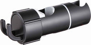 Darrahopens Home & Garden > Bathroom Accessories > Shower Accessories Adjustable Shower Head Holder for Slide Rail, 18-28 mm Shower Rod Fit, 360 Degree Rotation Rotatable with 2 Hooks, Chrome/Black Finish Options In Australia - Darrahopens
