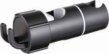 Darrahopens Home & Garden > Bathroom Accessories > Shower Accessories Adjustable Shower Head Holder for Slide Rail, 18-28 mm Shower Rod Fit, 360 Degree Rotation Rotatable with 2 Hooks, Chrome/Black Finish Options In Australia - Darrahopens