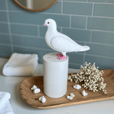 Darrahopens Home & Garden > Bathroom Accessories > Shower Accessories Adorable White Pigeon Smart Motion Sensor Foam Pump - Touchless Hand Washer with Anti-Glare Technology for Outdoor & Bright Light