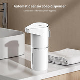 Darrahopens Home & Garden > Bathroom Accessories > Shower Accessories Automatic Sensor Foam Soap Dispenser – 350mL Rechargeable Touchless Hand Soap Pump with 3 Adjustable Levels & Type-C Charging (White)
