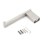 Darrahopens Home & Garden > Bathroom Accessories > Shower Accessories Bahtroom Accessory Brushed Nickel Toilet Paper Roll Tissue Roll Holder Rack Hook