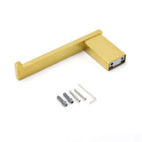 Darrahopens Home & Garden > Bathroom Accessories > Shower Accessories Bahtroom Brushed Gold Toilet Paper Roll Tissue Roll Holder Rack Wall Mounted Kit