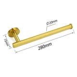 Darrahopens Home & Garden > Bathroom Accessories > Shower Accessories Bathroom Brushed Gold Round Towel Rack Holder Hook Clothes Hanger Wall Mounted