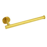 Darrahopens Home & Garden > Bathroom Accessories > Shower Accessories Bathroom Brushed Gold Round Towel Rack Holder Hook Clothes Hanger Wall Mounted