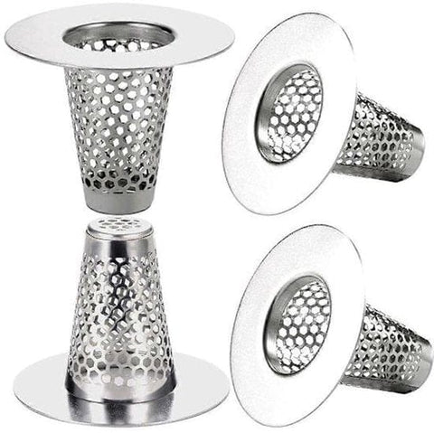 Darrahopens Home & Garden > Bathroom Accessories > Shower Accessories Bathroom Drain Filters - For 1.2-1.6 Inch Drain Holes - Small 1 Inch Conical Stainless Steel Filter - Pack of 4