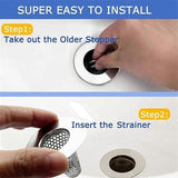 Darrahopens Home & Garden > Bathroom Accessories > Shower Accessories Bathroom Drain Filters - For 1.2-1.6 Inch Drain Holes - Small 1 Inch Conical Stainless Steel Filter - Pack of 4